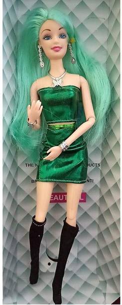 KomalSG Plastic Fashion Long Hair Doll with Movable Joints Doll for Kids