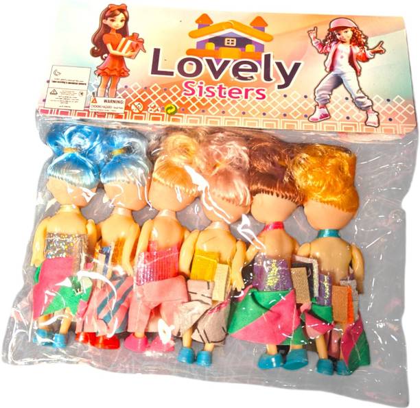 AKFLICKS 6 sister doll toy for kids