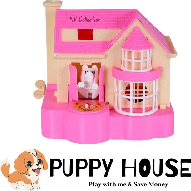 NV COLLECTION Doggy Cabin Coin Bank for Happy Saving Habits