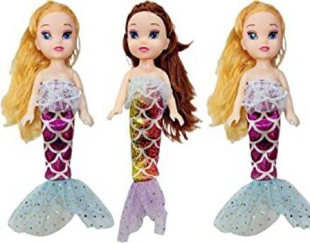 AP KIDS Mini Mermaid Doll Set For Your Princess & Kids, Foldable Arms & Legs