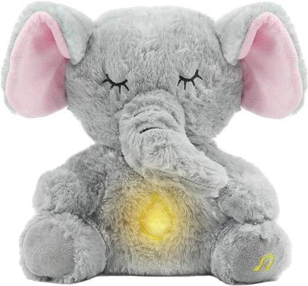 Endevi Breathing Elephant Rhythmic Motion with Soothing Lights and Sounds  - 20 cm