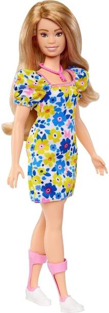 BARBIE Fashionistas Doll #208 with Down Syndrome, Blond Hair and Rocks