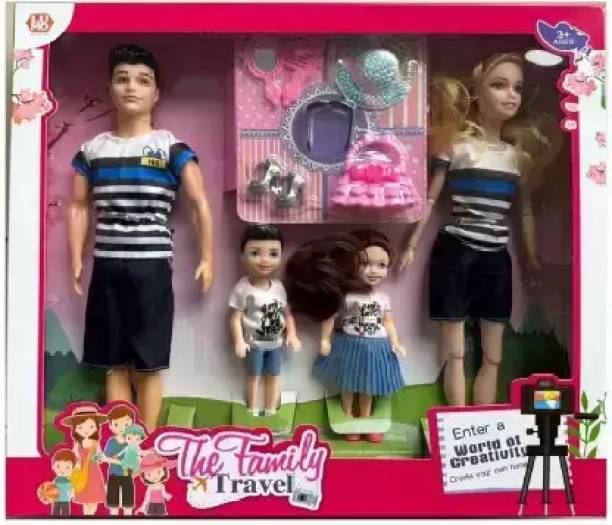 Tarak Family Doll Set, barbie doll set for kids, barbie play set,