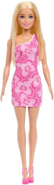 BARBIE Dolls in Barbiecore-Inspired Outfits with Pink & Purple Heels,