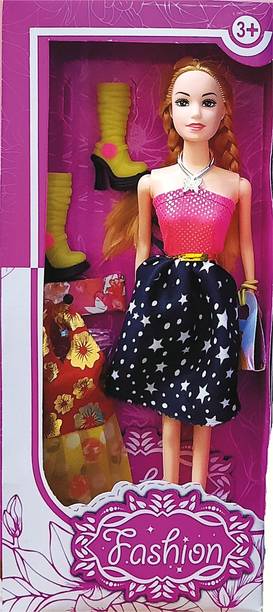 BKDT Marketing Beautiful Doll Toy for Girls (Doll with Shoe and Dresses)