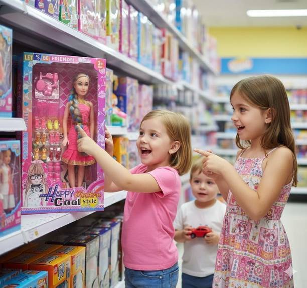 Ladli Fashion Princess Single Doll with Long Hairs Stylish Long Hair Set Dolls