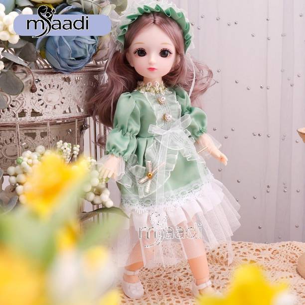 Maadi Gudiya, Fashion Doll with Dress, Doll for Girls, Birthday Gift Doll.