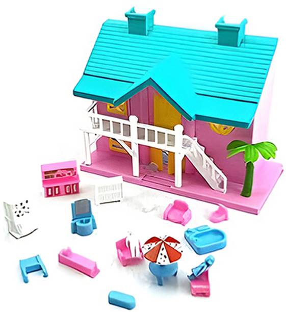 DREAM CHOICE Toys Kids Mini Doll House Cute Furniture Pretend Children Toys Birthday Gift-7