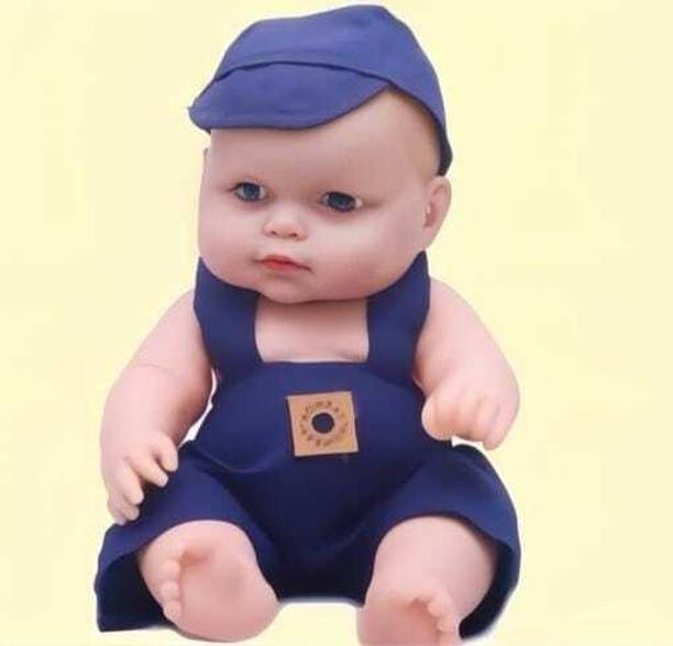 FUN n STYLE Jeans Baba Newborn Doll for Kids | Soft Rubber Toy Doll