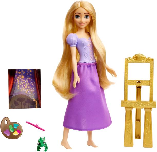 DISNEY PRINCESS Rapunzel Fashion Doll with Pascal Figure and Accessories