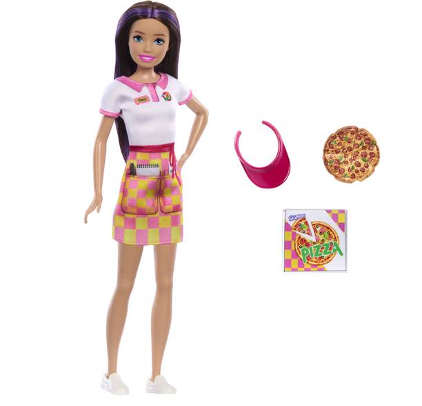 BARBIE Skipper First Jobs, Pizzeria Waitress Doll with Accessories