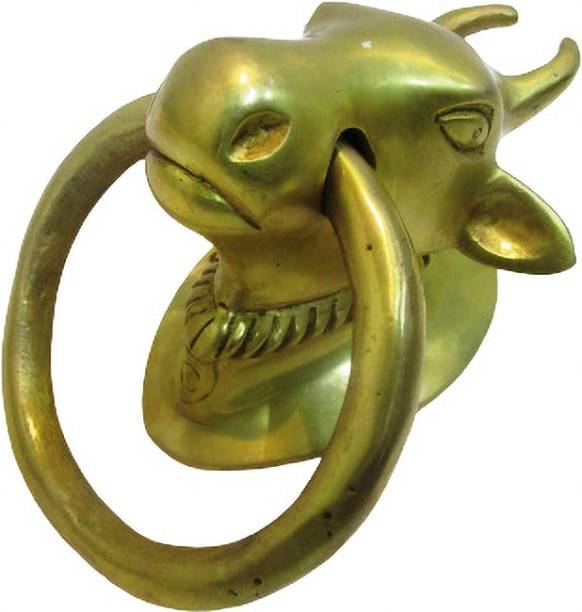 BRASS BLESSING Brass Door Knocker | Bull / Cow Style | Fully Brass | Rare (71) Brass Door Knocker