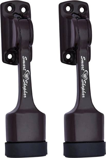 Smart Shophar SHA30ST-AJAN-BR05-P2 Aluminium Alloys Ajanta Door Stopper 5 inches Pack of 2 Door Mounted Door Stopper