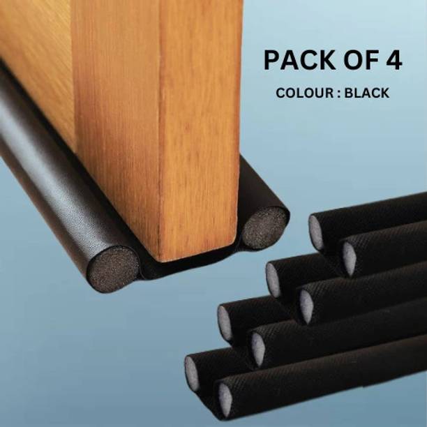 ZUDORA (PACK OF 4)Door Bottom Sealing Strip Guard for Home Under Door Draft Door Bottom Sealing Strip Guard for Home/Office(36 inch) Floor Mounted Door Stopper