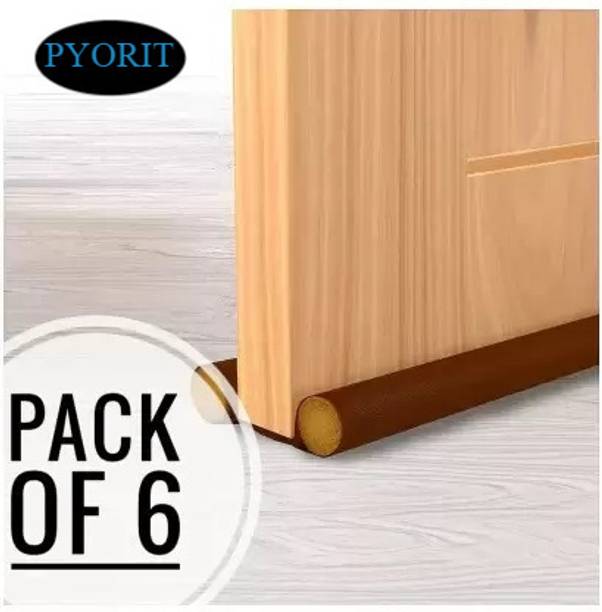 PYORIT Double Sided Under Door Protector/Seal Cover Twin Draft Blocker Guard with Dust (Pack of 6 ,39 inch) Cooling Air, Control Double Sided Under Door Protector Door Mounted Door Stopper