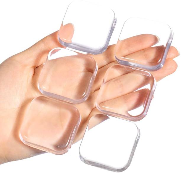 primetreads 6pcs Clear Rubber Door Bumper Wall Mounted Door Stopper
