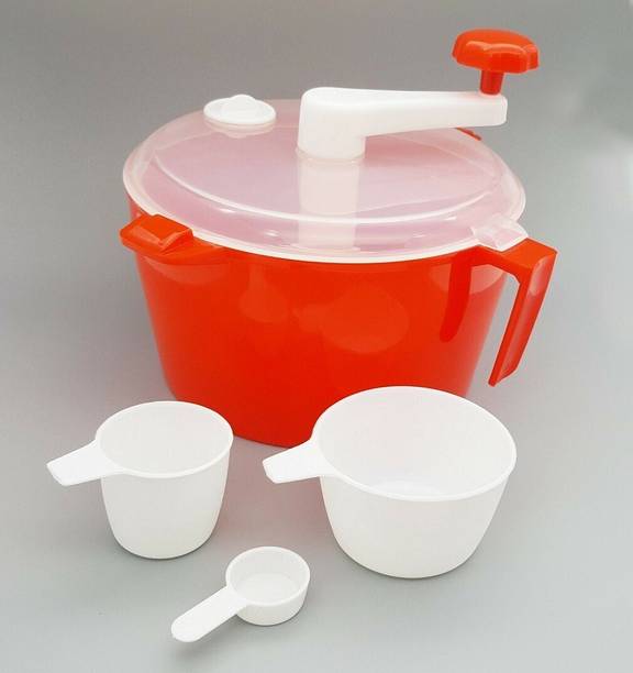 Everyonic Non Electric Atta Dough Maker Food Processors Roti Atta Blender Multipurpose Uses Kneader Machine Manual Flour Mixer Plastic Detachable Dough Maker
