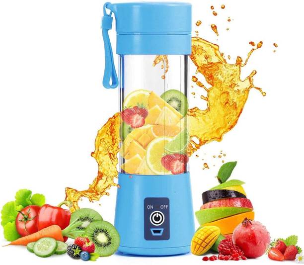 R.T. Impex New Rechargeable 6 Blades Mini Bottle Juicer Blender Smoothie Shaker 220 W Juicer