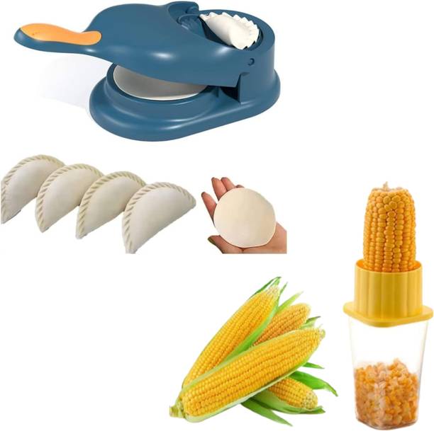 JJS Cold Kitchen Combo of Momos Maker And Corn Strippers Manual Dough Press