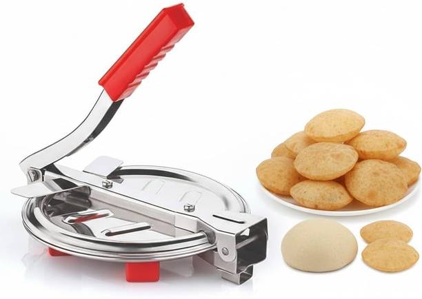 MiraAgency Hot Manual Stainless Steel Puri Press Roti Chapati Maker Dough Press Machine Manual Dough Press