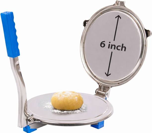 SUSHIEL Cold Heavy Duty Stainless Steel Puri Maker Press Manual Chapati & Papad Press Manual Dough Press