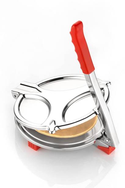 GME Heavy Quality Stainless Steel, Puri Maker Press Machine with Handle Roti and Khakra Maker