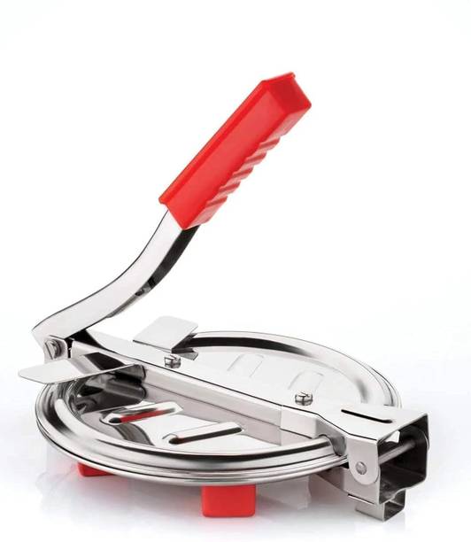 VARNIHIR Cold Stainless Steel Manual Roti Press Maker Manual Dough Press