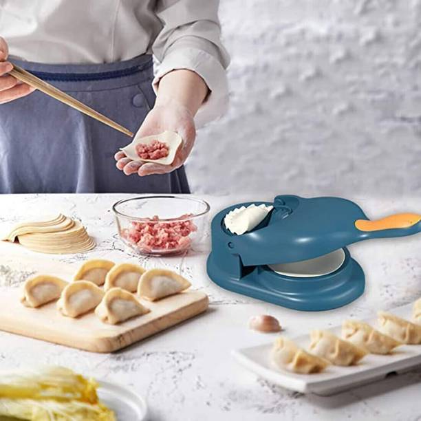PREMEY FASHION Cold 2 in 1 Dumpling Maker Ghughra Momos Maker Machine Manual Dough Press
