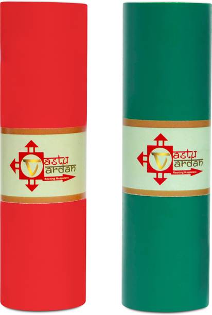 vastu vardan Vinyl Tape For Vastu Correction / Toilet Remedy ( Color- Red::Green, Pack Of 2) Drafting Tape