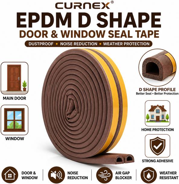 CURNEX Weather Stripping Sound Proof Door Tape Window Seal Tape 3M Self Adhesive Drafting Tape