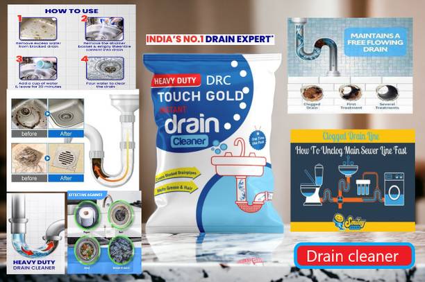 DRC_INTERNATIONAL Sink cleaner| No manual hassle required Powder Drain Opener