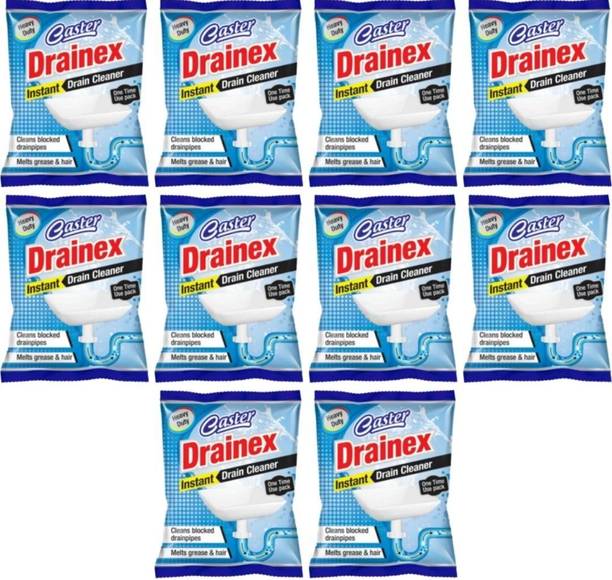 Wellflex Drainage Block Remover Washbasin Cleaning power pipe sinks cleaner (pack of 10) Powder Drain Opener