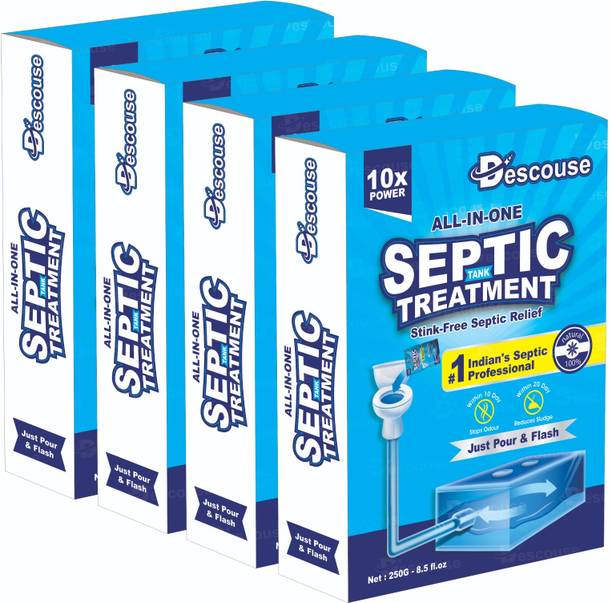 Descouse Septic Tank Cleaning Powder 10X Powerful 5-In-1 Formula Powder Drain Opener