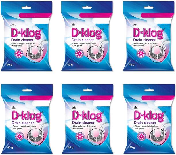 D-Klog Drain Pipe Cleaners - Sink Cleaner Powder Drainage Block Remover - Drainex Basin Powder Drain Opener