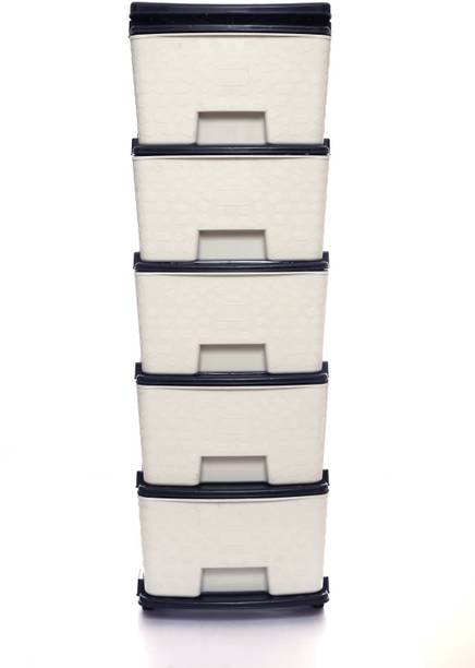 Nejadhari 5 Layer Multi-Functional Storage Drawer PP Collapsible Wardrobe