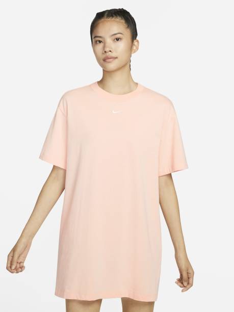 Women T Shirt Pink Dress Price in India