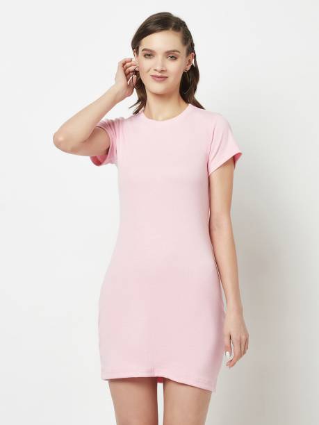 Women Bodycon Pink Dress Price in India