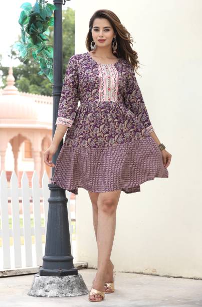 Women Ethnic Dress Purple Dress Price in India