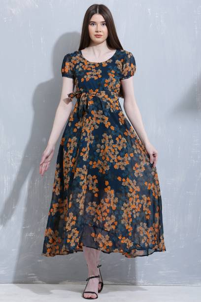 indaisy Women Maxi Multicolor Full Length Dress