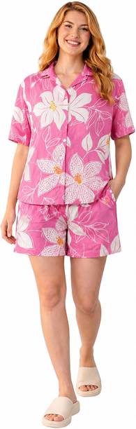 Women Two Piece Dress Pink Ankle Length Dress