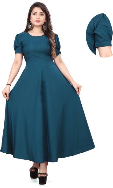 Women Gown Green Dress Price in India