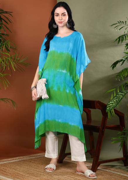 CORSICA Women Kaftan Blue Midi/Calf Length Dress