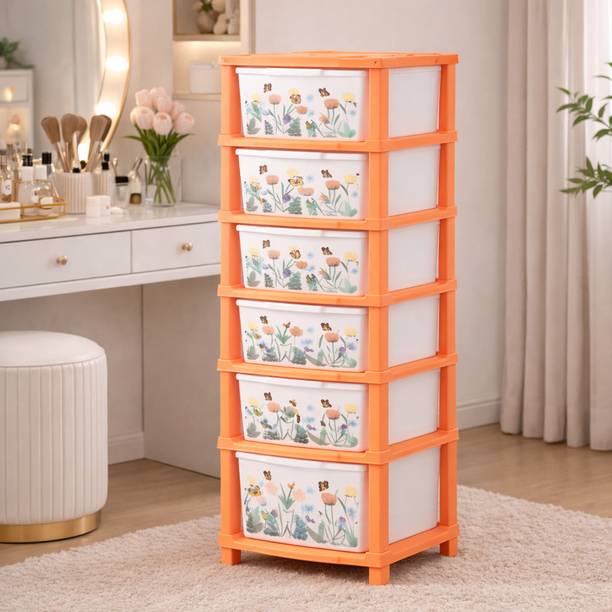 Vallaree 6 Layer Dressing Table Storage Organizer Multipurpose Plastic Dressing Table