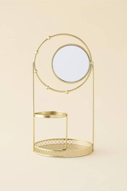 GOODMARK PRODUCTS : The Mark of Excellence GOODMARK PRODUCTS : The Mark of Excellence Round Mirror Jewelry Stand Glass Dressing Table