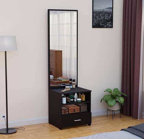 Aspirata Furniture Dressing Table | with Mirror & Storage for Bedroom Engineered Wood Dressing Table
