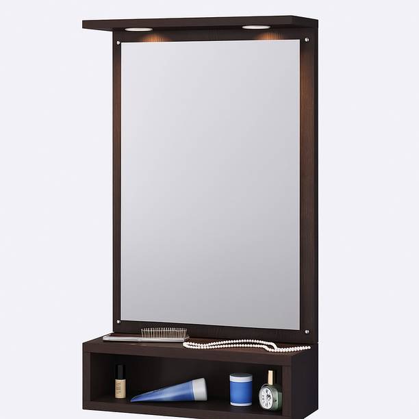 Regal Furniture led light dressing Mirror And Storage For Living Room Engineered Wood Dressing Table