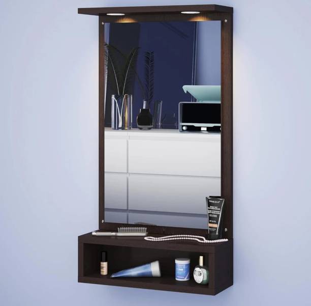 YPG CRAFT YPG CRAFT MIRROR WITH LED Engineered Wood Dressing Table