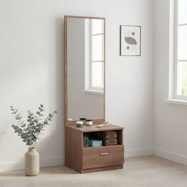 Aspirata Furniture Wooden Dressing Table With Storage/Wooden Makeup Vanity Dressing Table For Home Engineered Wood Dressing Table