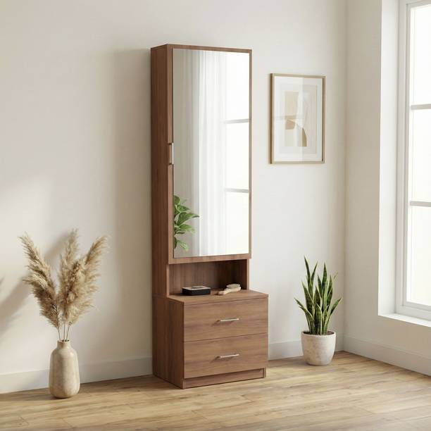 Aspirata Furniture Wooden Dressing Table With Storage/Wooden Makeup Vanity Dressing Table For Home Engineered Wood Dressing Table