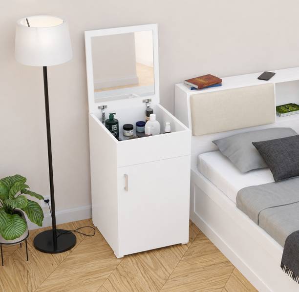 Aspirata Furniture Dressing Table | with Mirror & Storage for Bedroom Engineered Wood Dressing Table